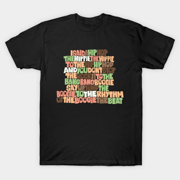 „Rapper's Delight“ Old School Graffiti Design T-Shirt by Boogosh